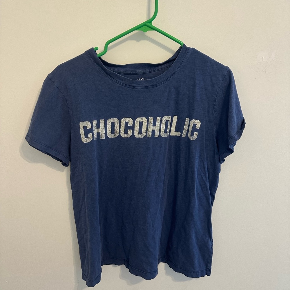 Chocoholic Graphic Tee -Navy